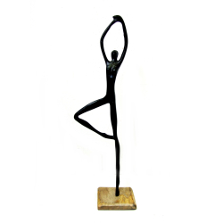Figurka Kobieta JOGA metal 49cm